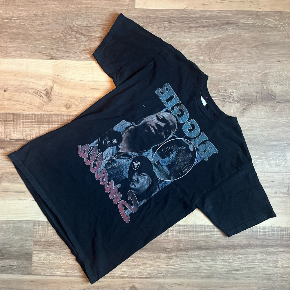 Black Graphic T-Shirt with Biggie Design